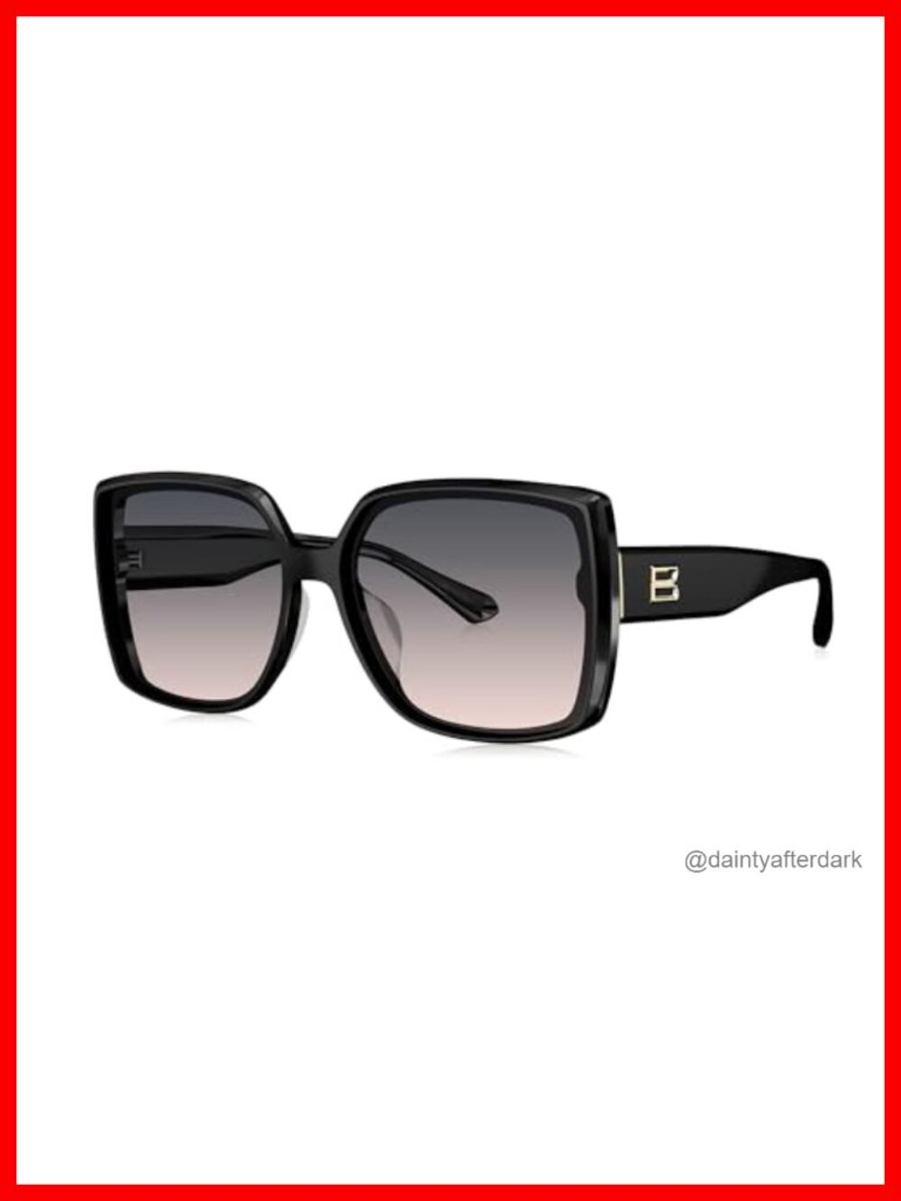 Oversized Polarized UV400 Sunglasses Acetate Full Rim 61mm Adult
